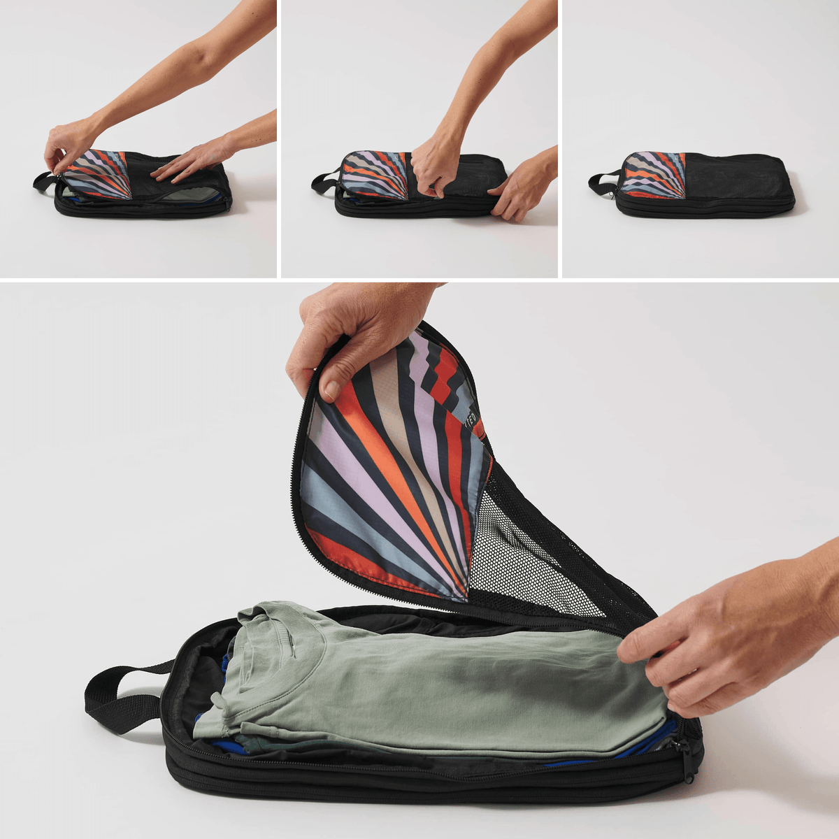 VOITED Travel Packing Cubes - Mountain Spring/Blue Steel Accessories VOITED