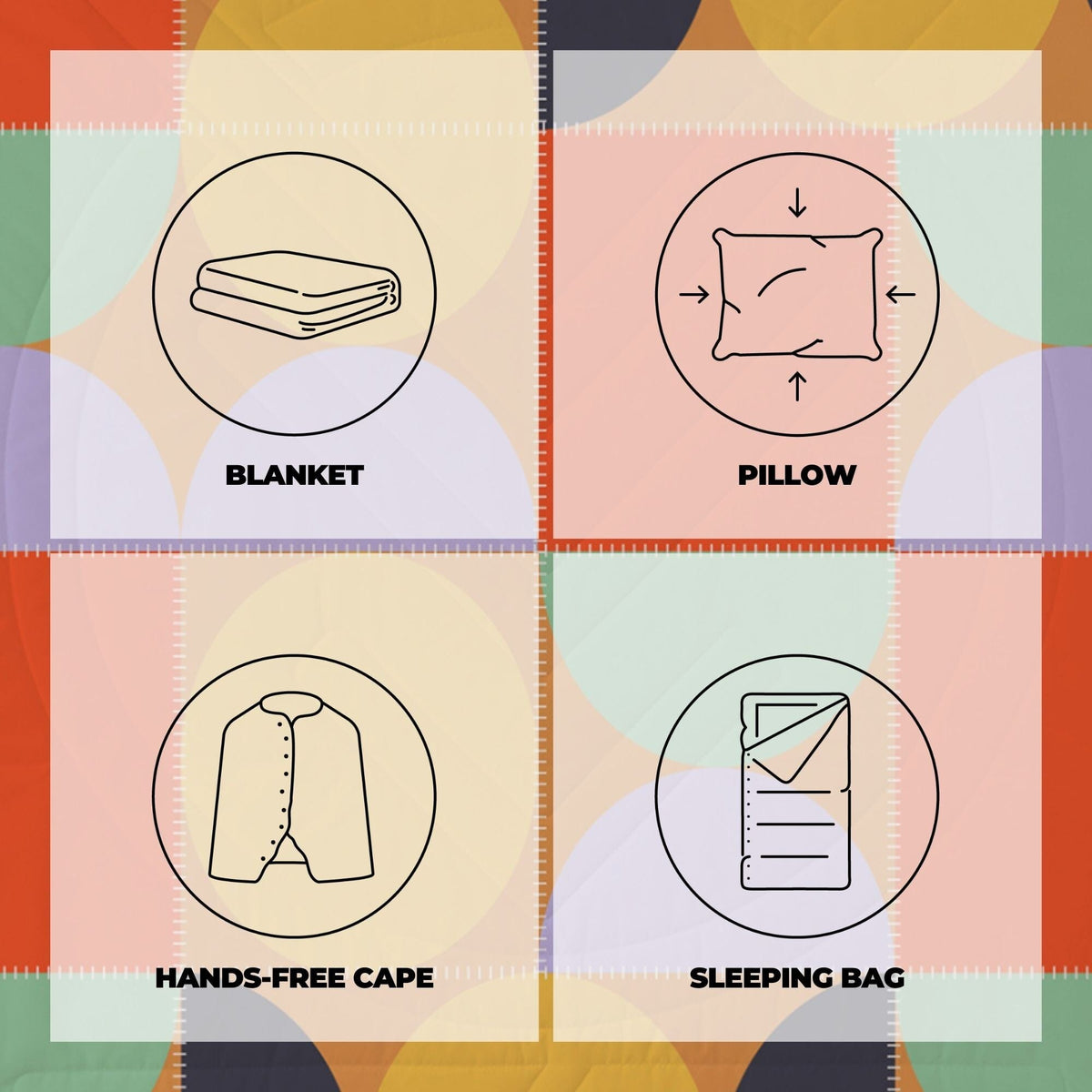 VOITED CloudTouch® Indoor/Outdoor Camping Blanket - Blushing Peach Blankets VOITED