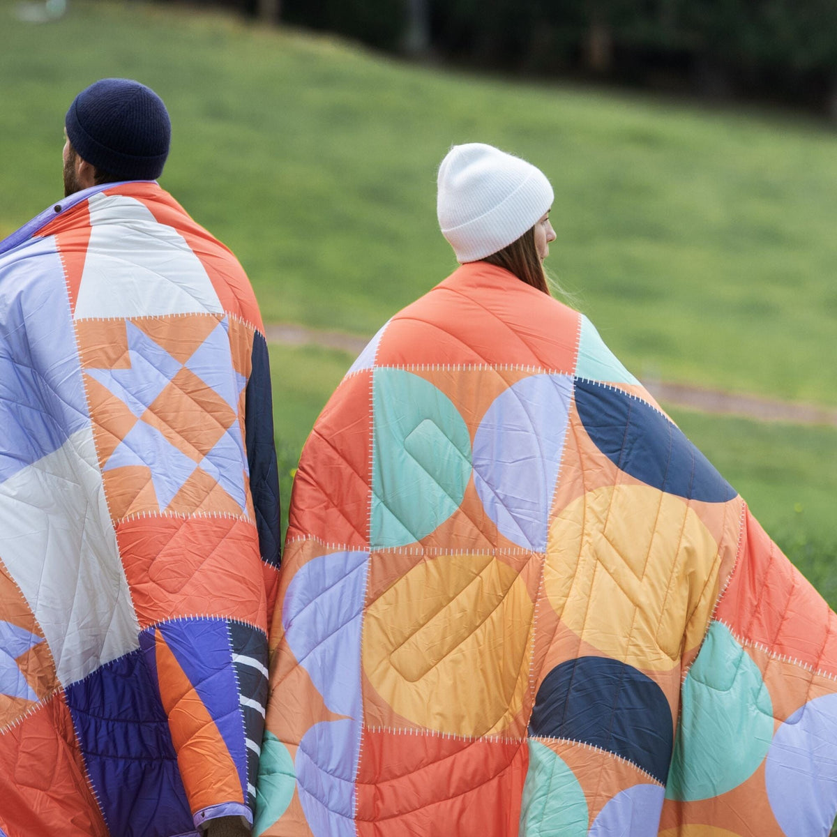 VOITED CloudTouch® Indoor/Outdoor Camping Blanket - Blushing Peach Blankets VOITED