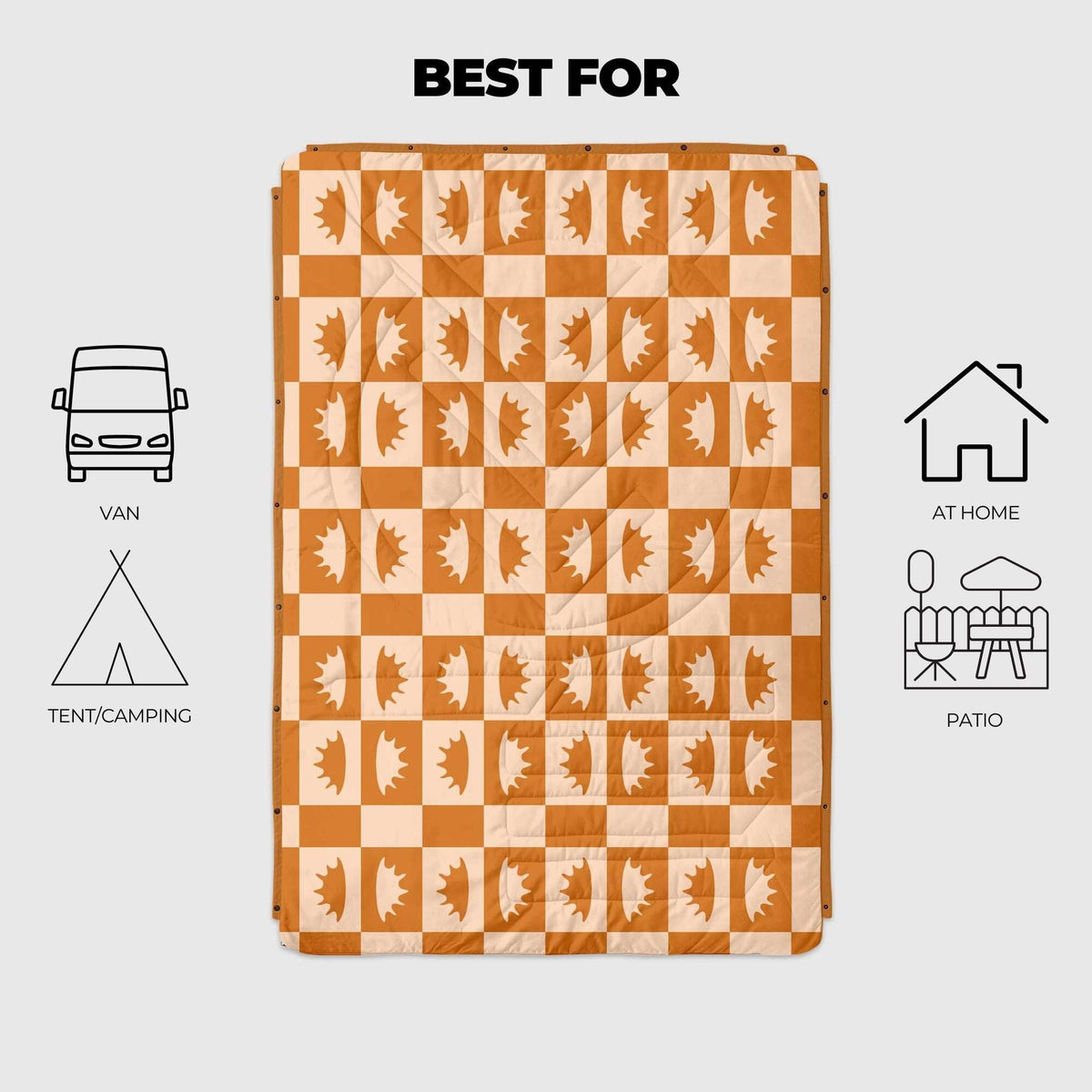 VOITED CloudTouch® Indoor/Outdoor Camping Blanket - Concha Blankets VOITED