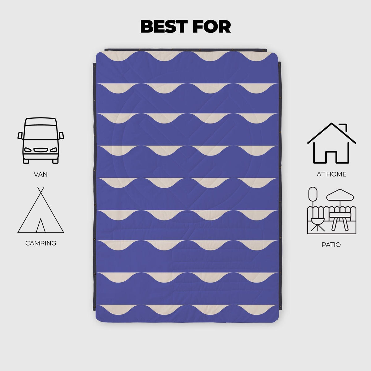 VOITED CloudTouch® Indoor/Outdoor Camping Blanket - Hazy Days Blankets VOITED