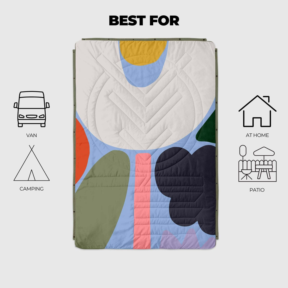 VOITED CloudTouch® Indoor/Outdoor Camping Blanket - Playtime Blankets VOITED