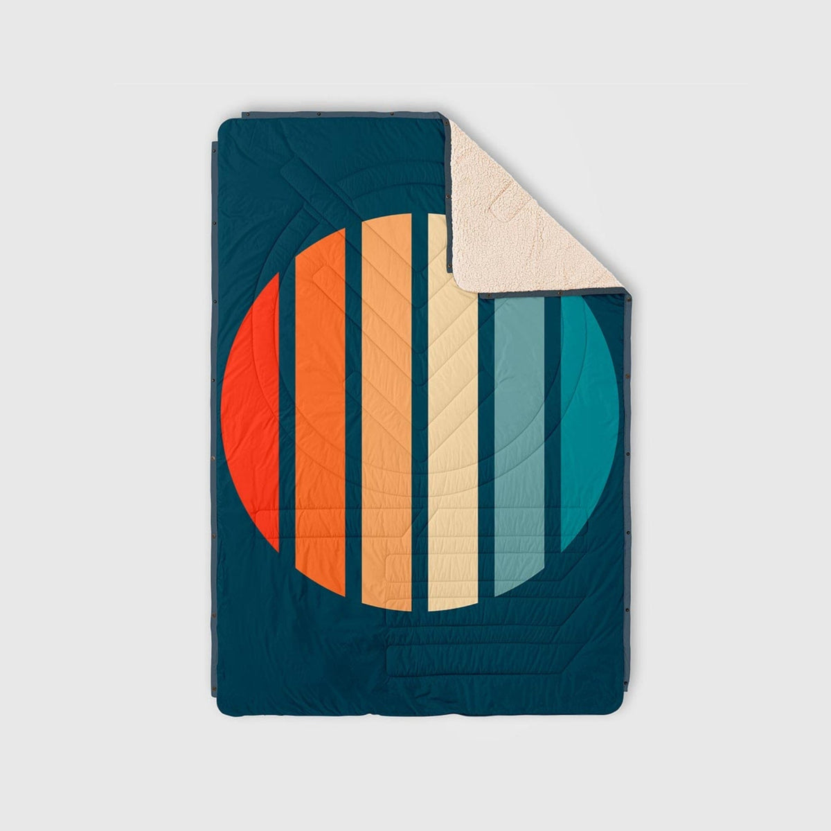VOITED CloudTouch® Indoor/Outdoor Camping Blanket - Sunset Stripes Blankets VOITED