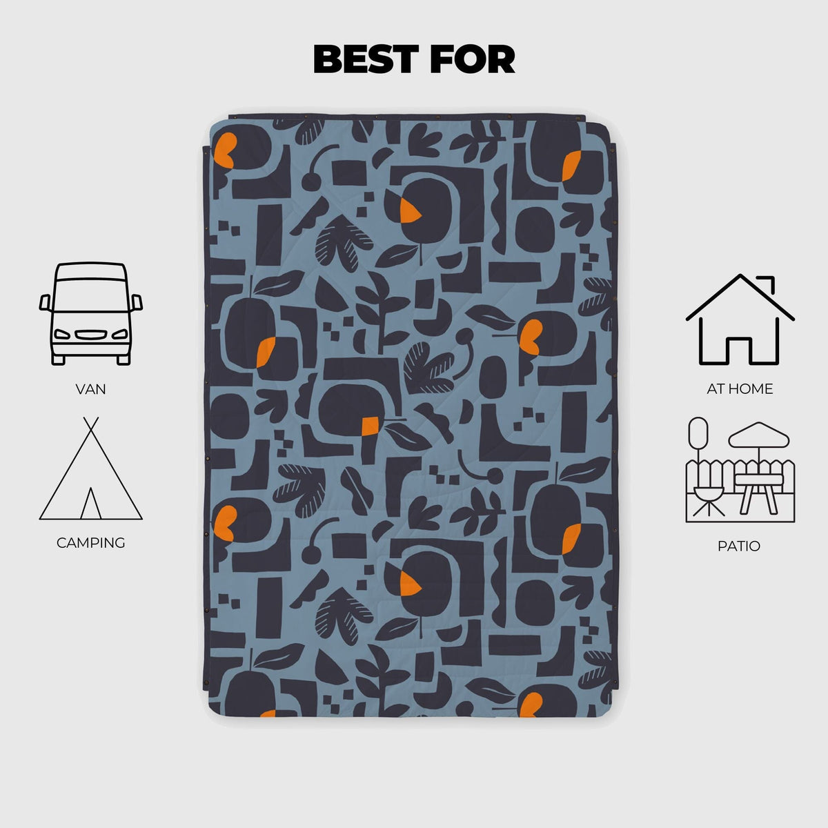 VOITED CloudTouch® Indoor/Outdoor Camping Blanket - Lush Garden Blankets VOITED