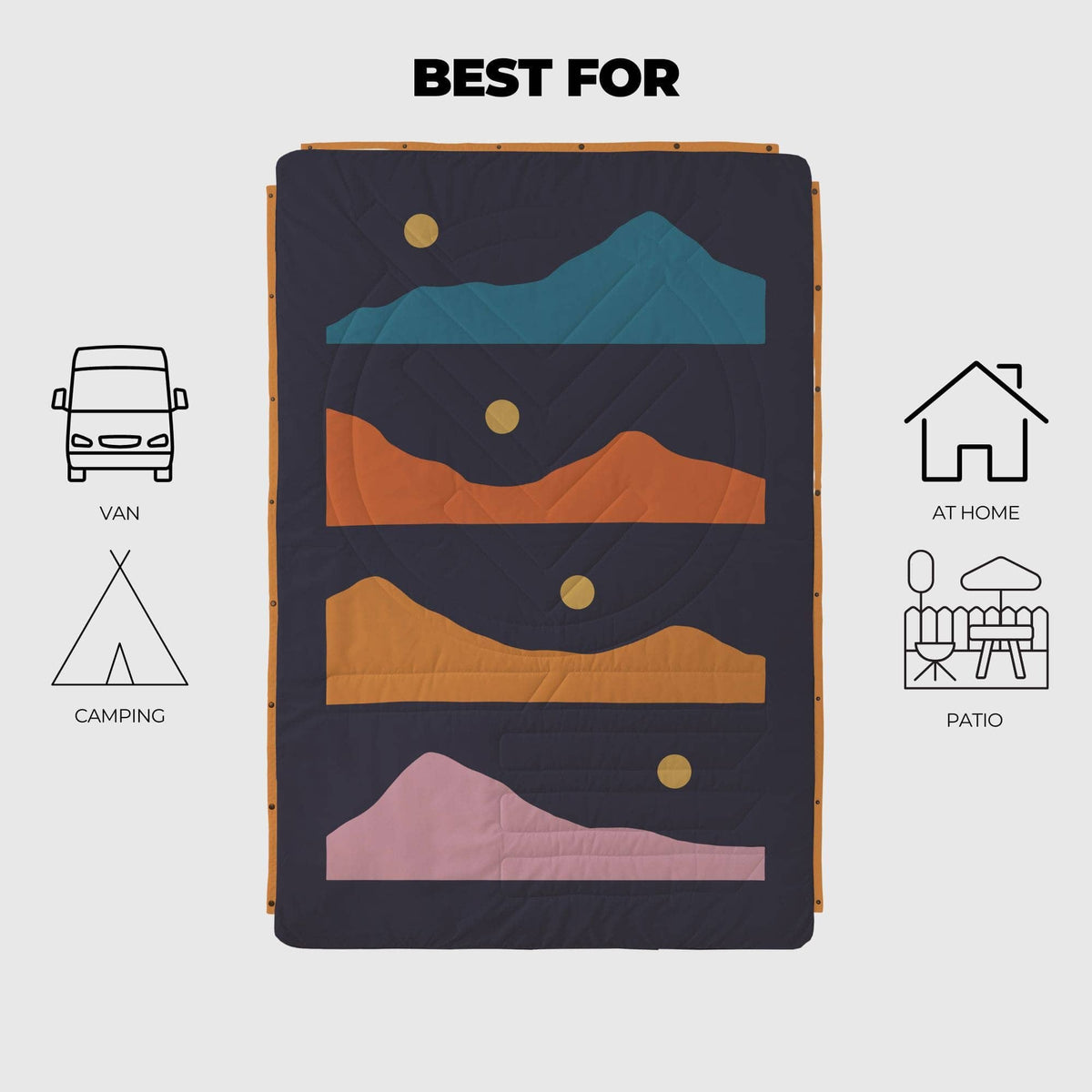 VOITED CloudTouch® Indoor/Outdoor Camping Blanket - Trailtrekker Blankets VOITED