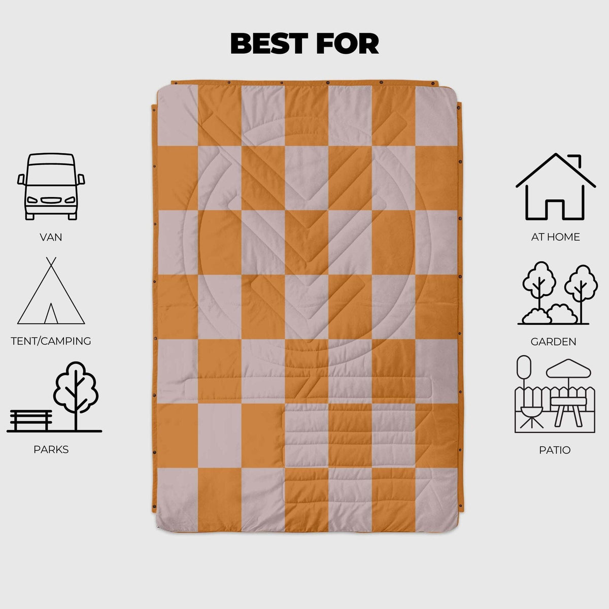 VOITED Fleece Outdoor Camping Blanket - Suns Out Blankets VOITED