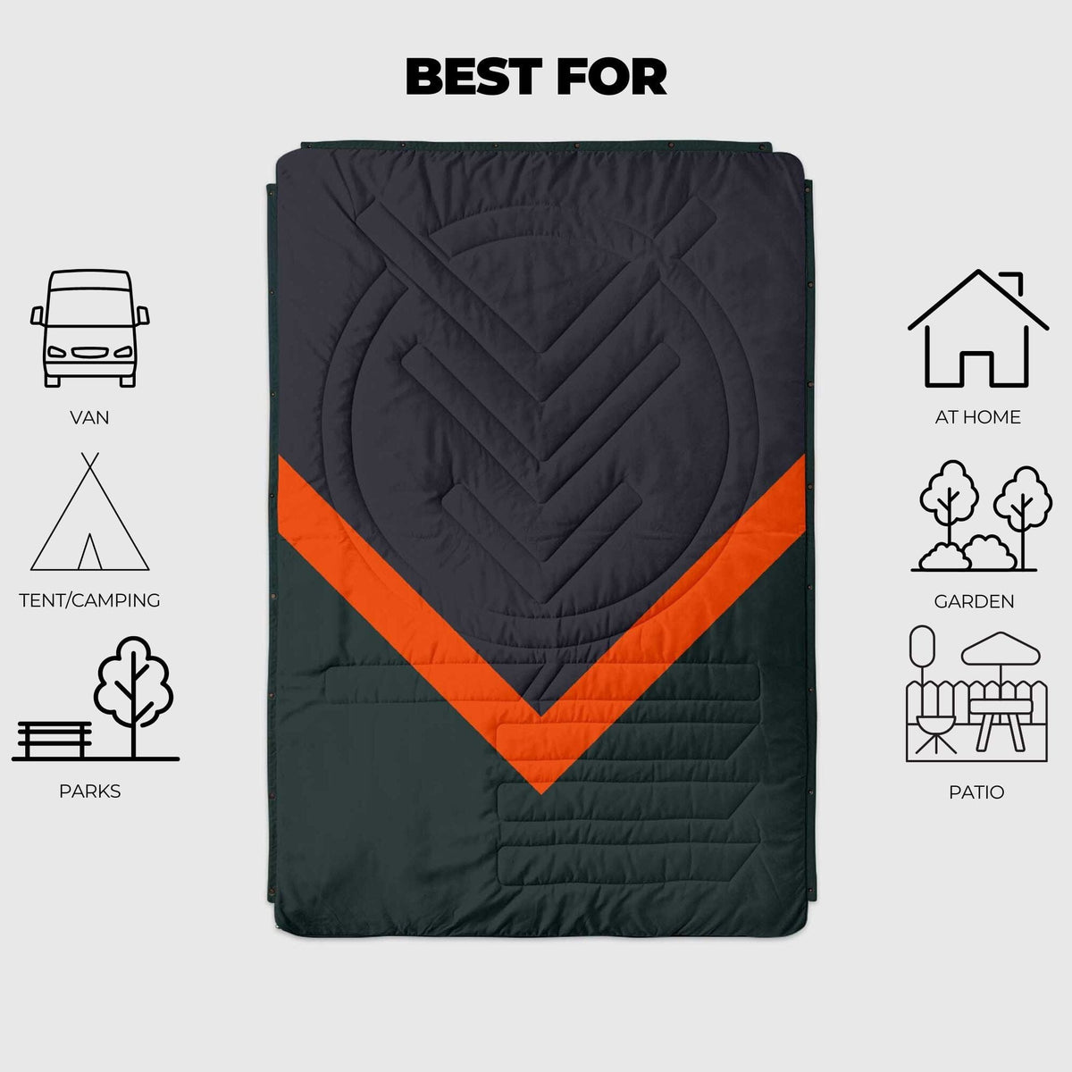 VOITED Fleece Outdoor Camping Blanket - Cabin Blankets VOITED
