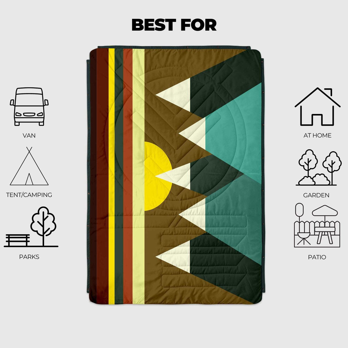 VOITED Fleece Outdoor Camping Blanket - Monadnock Blankets VOITED