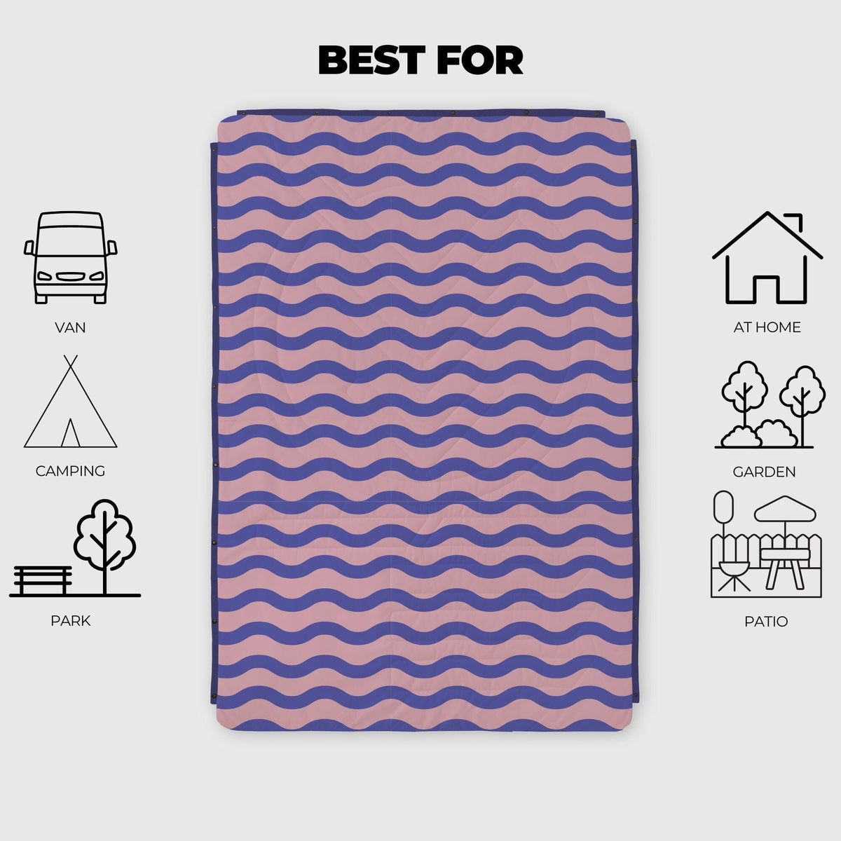 VOITED Fleece Outdoor Camping Blanket - Breezy Blankets VOITED