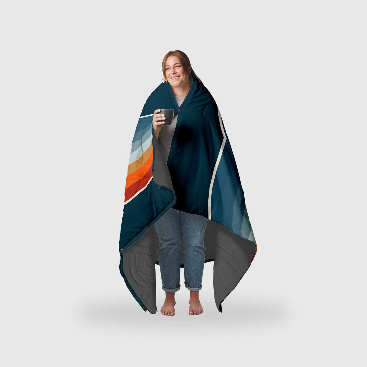 VOITED Fleece Outdoor Camping Blanket - Camp Vibes Two Blankets VOITED