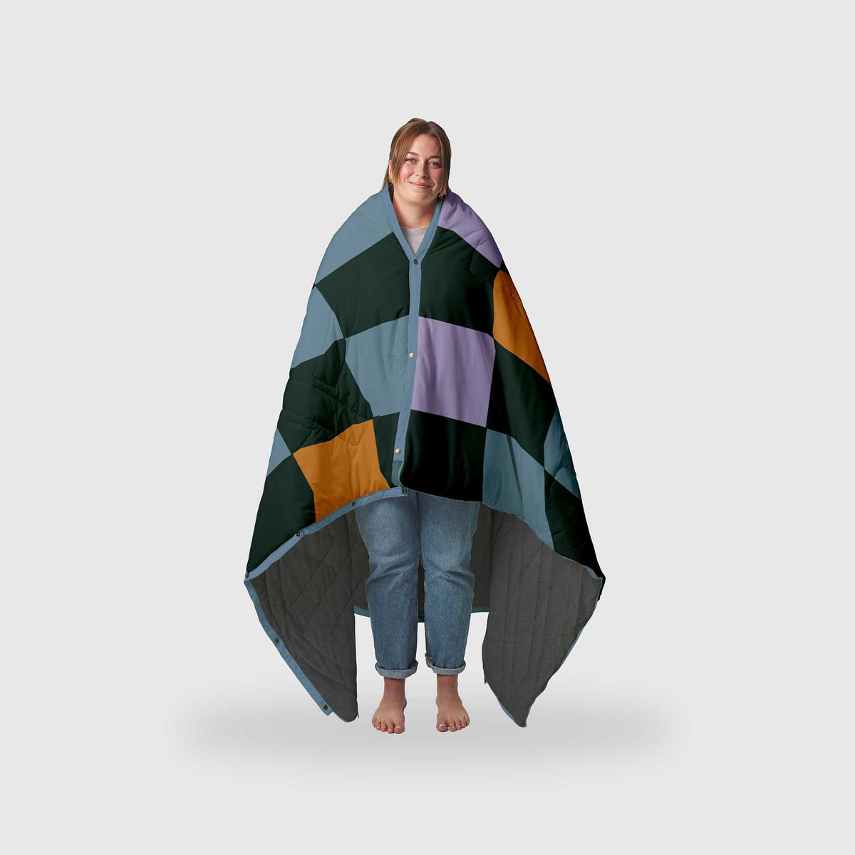 VOITED Fleece Outdoor Camping Blanket - Cheeckers Blankets VOITED