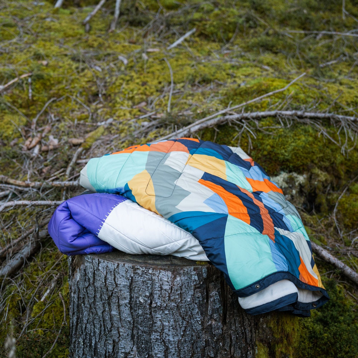 VOITED Mini Traveler Cream Indoor / Outdoor Camping Blanket - Farmers Market Blankets VOITED