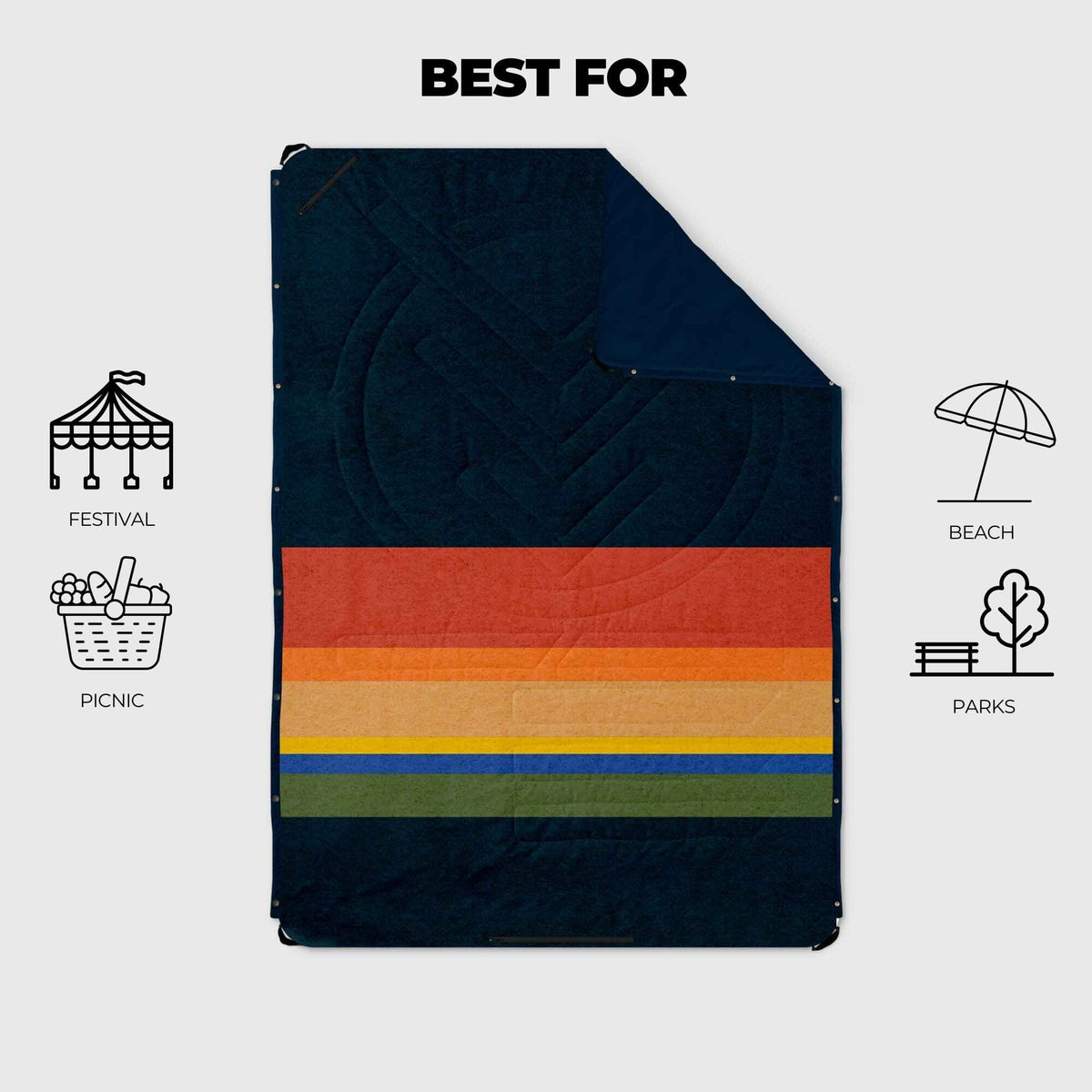 VOITED Compact Picnic & Beach Blanket - Origin Blankets VOITED