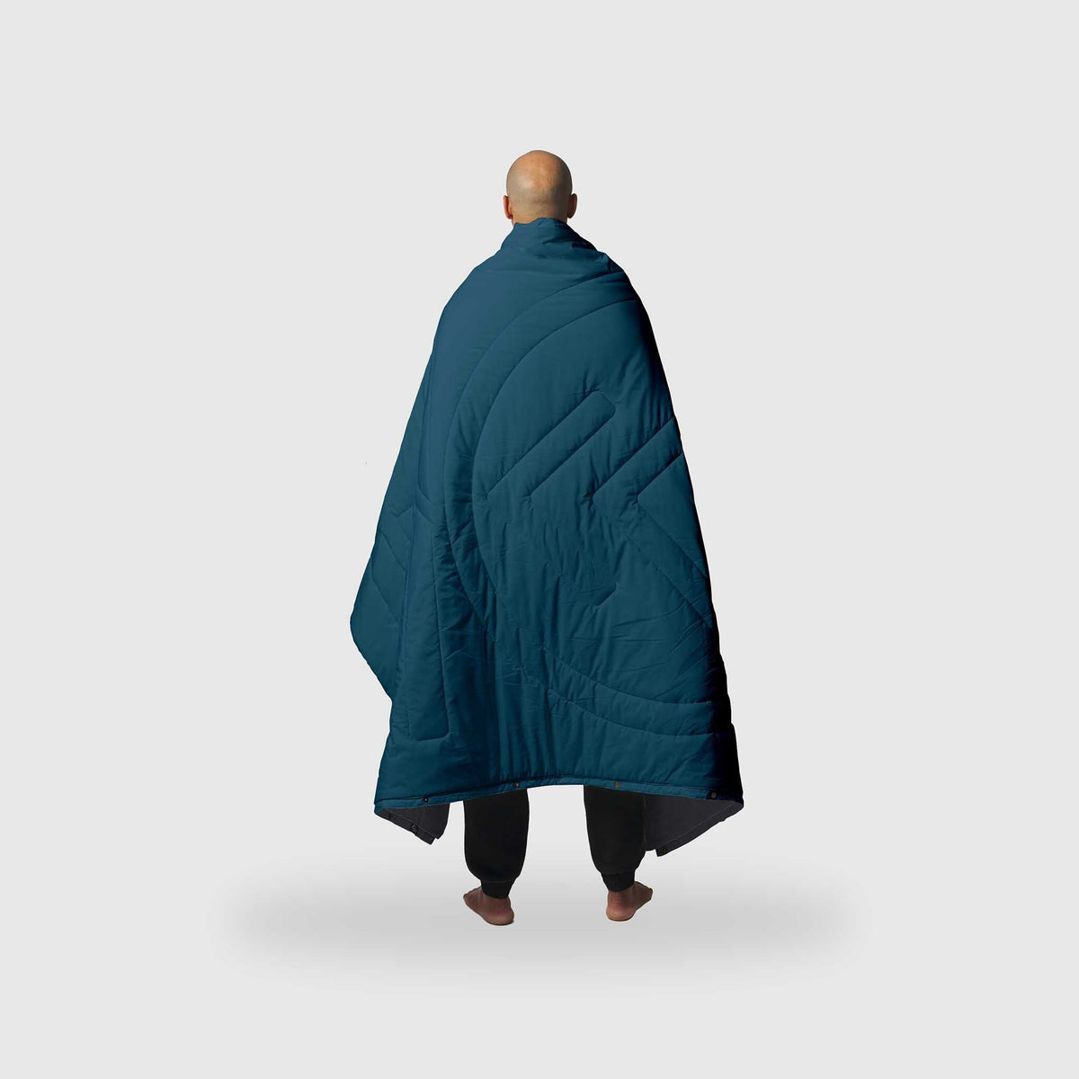 VOITED Recycled Ripstop Outdoor Camping Blanket - Blue Steel / Graphite Blankets VOITED