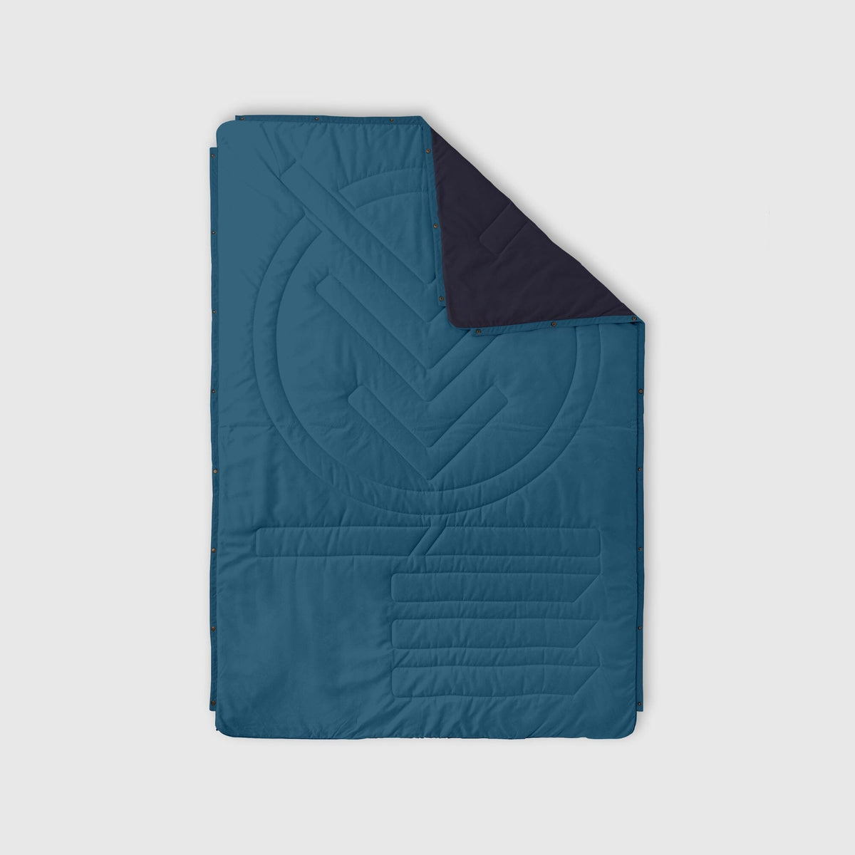 VOITED Recycled Ripstop Outdoor Camping Blanket - Blue Steel / Graphite Blankets VOITED