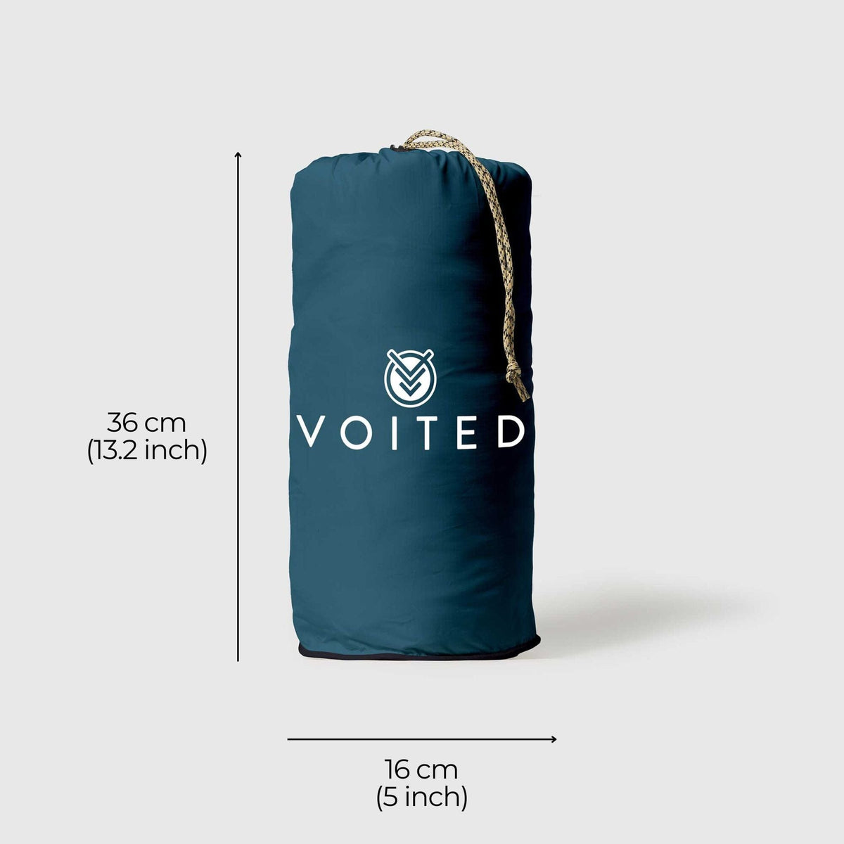 VOITED Recycled Ripstop Outdoor Camping Blanket - Blue Steel / Graphite Blankets VOITED