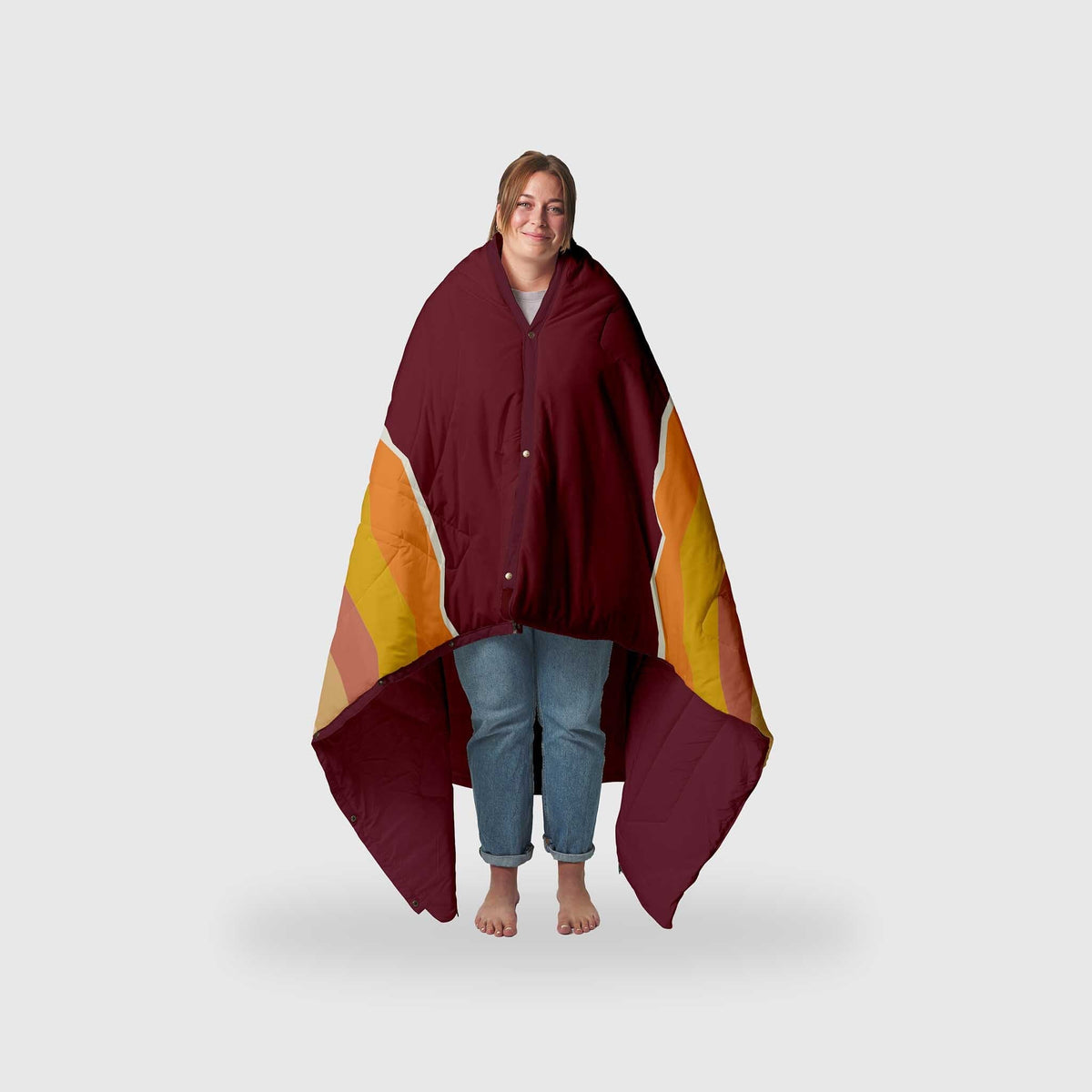 VOITED Recycled Ripstop Outdoor Camping Blanket - Camp Vibes / Berry Blankets VOITED