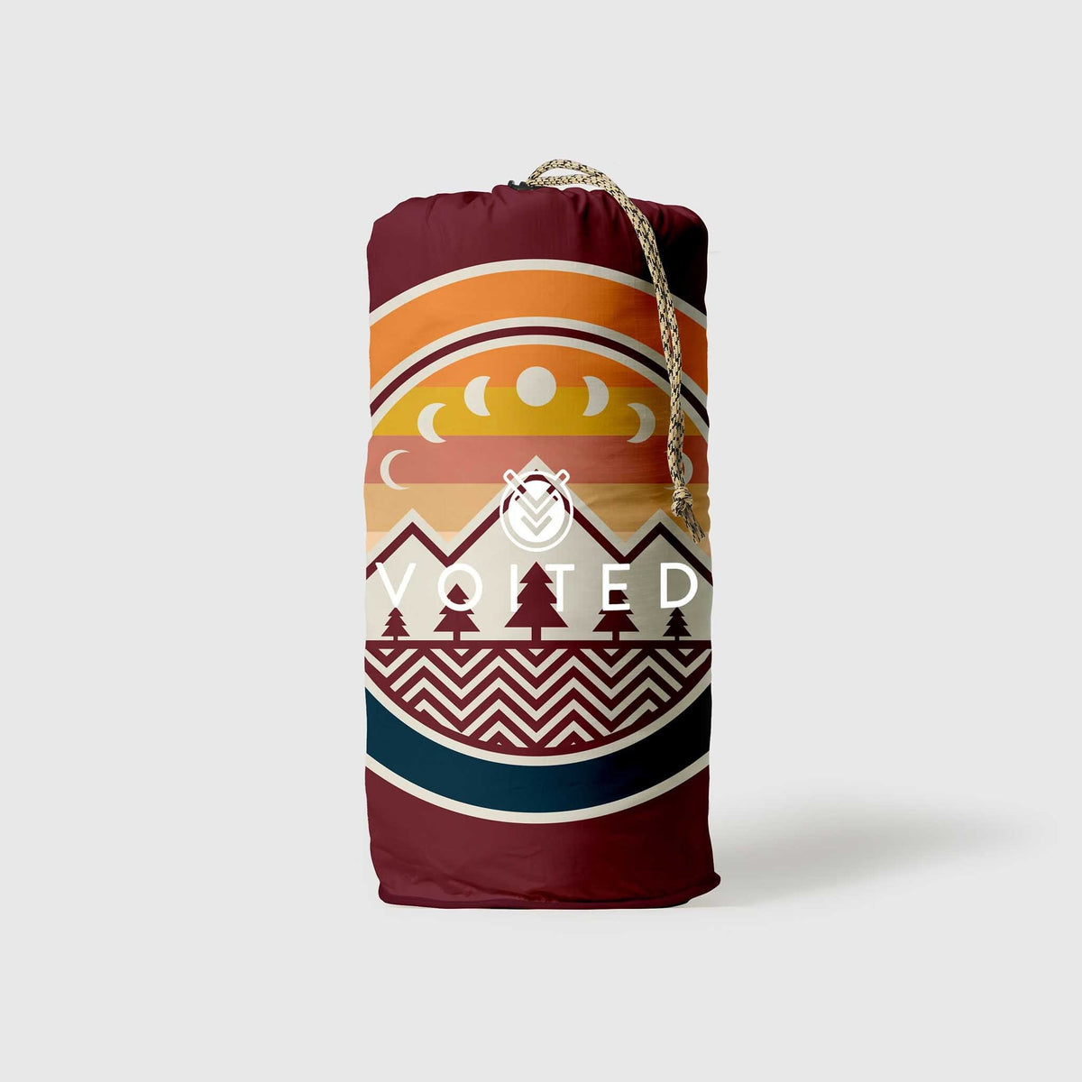 VOITED Recycled Ripstop Outdoor Camping Blanket - Camp Vibes / Berry Blankets VOITED