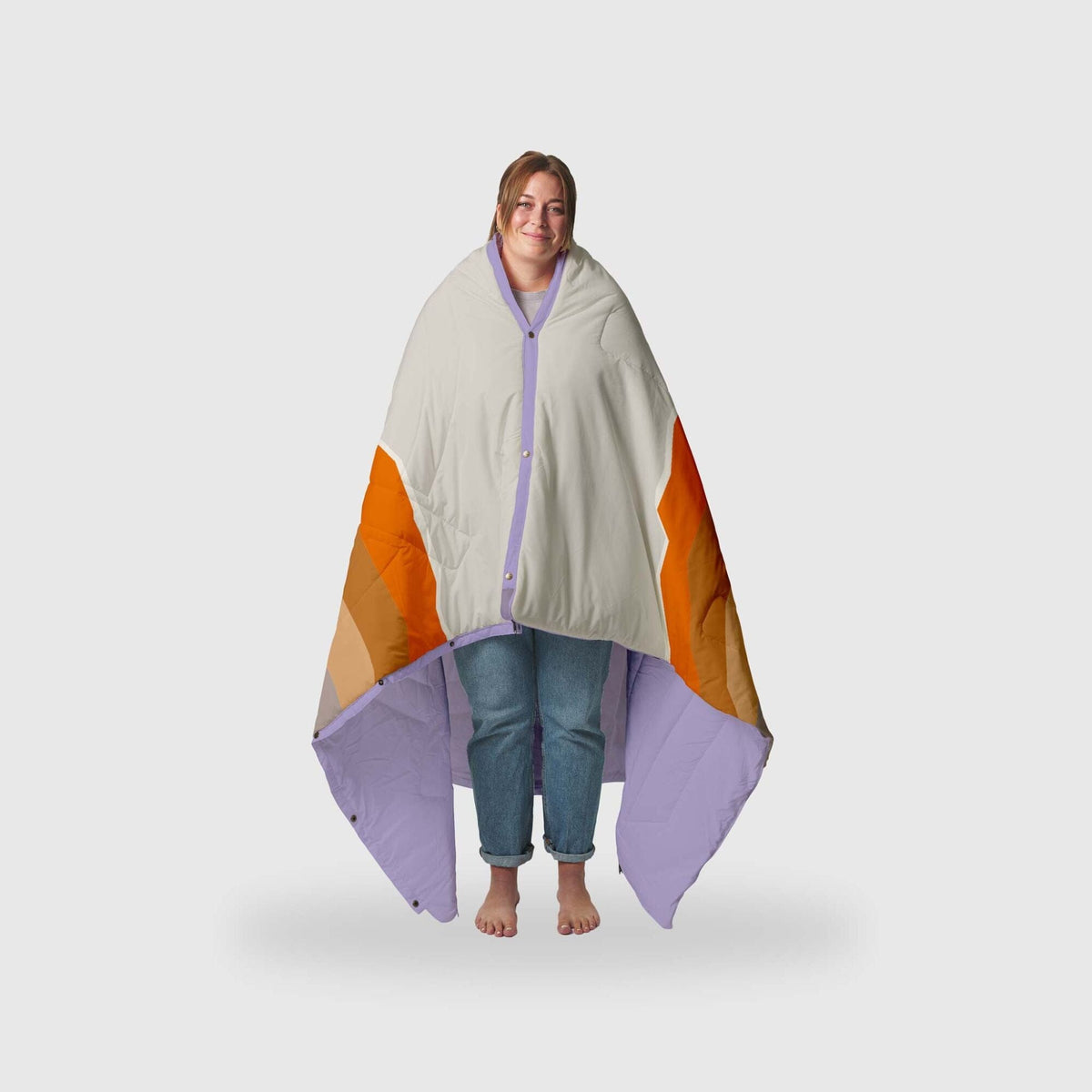 VOITED Recycled Ripstop Outdoor Camping Blanket - Camp Vibes Powder/Lavender Blankets VOITED
