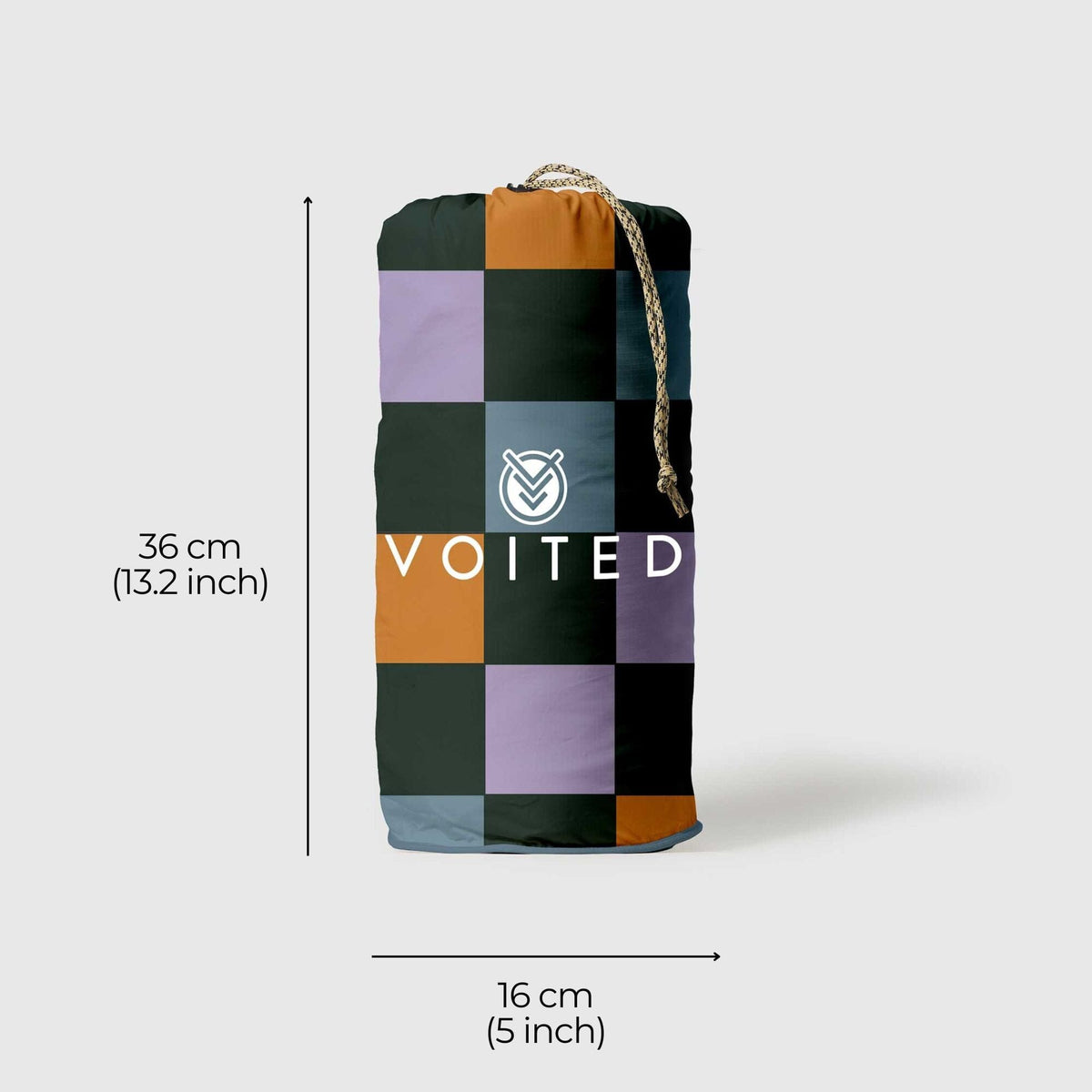 VOITED Recycled Ripstop Outdoor Camping Blanket - Cheeckers Blankets VOITED