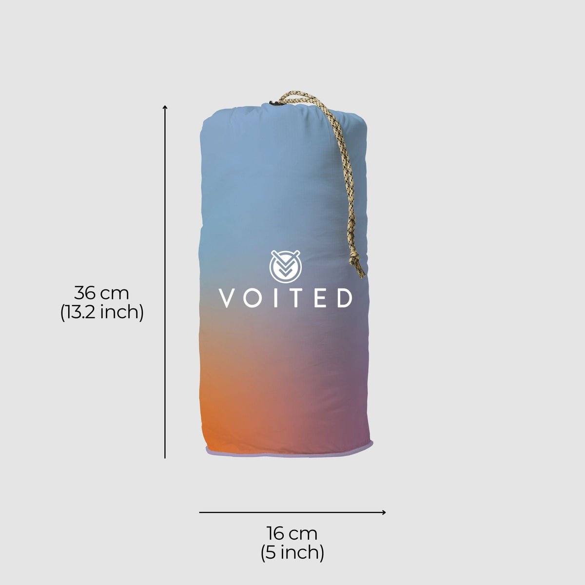 VOITED Recycled Ripstop Outdoor Camping Blanket - Fuzzy Sunset Blankets VOITED