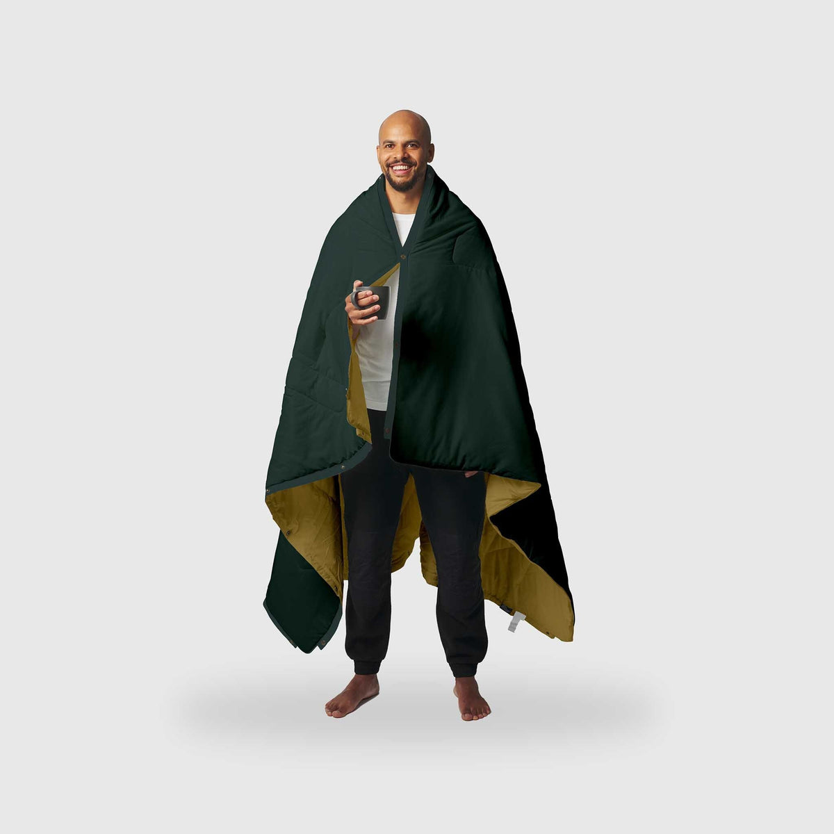 VOITED Recycled Ripstop Outdoor Camping Blanket - Green Gabels / Dusty Sand Blankets VOITED