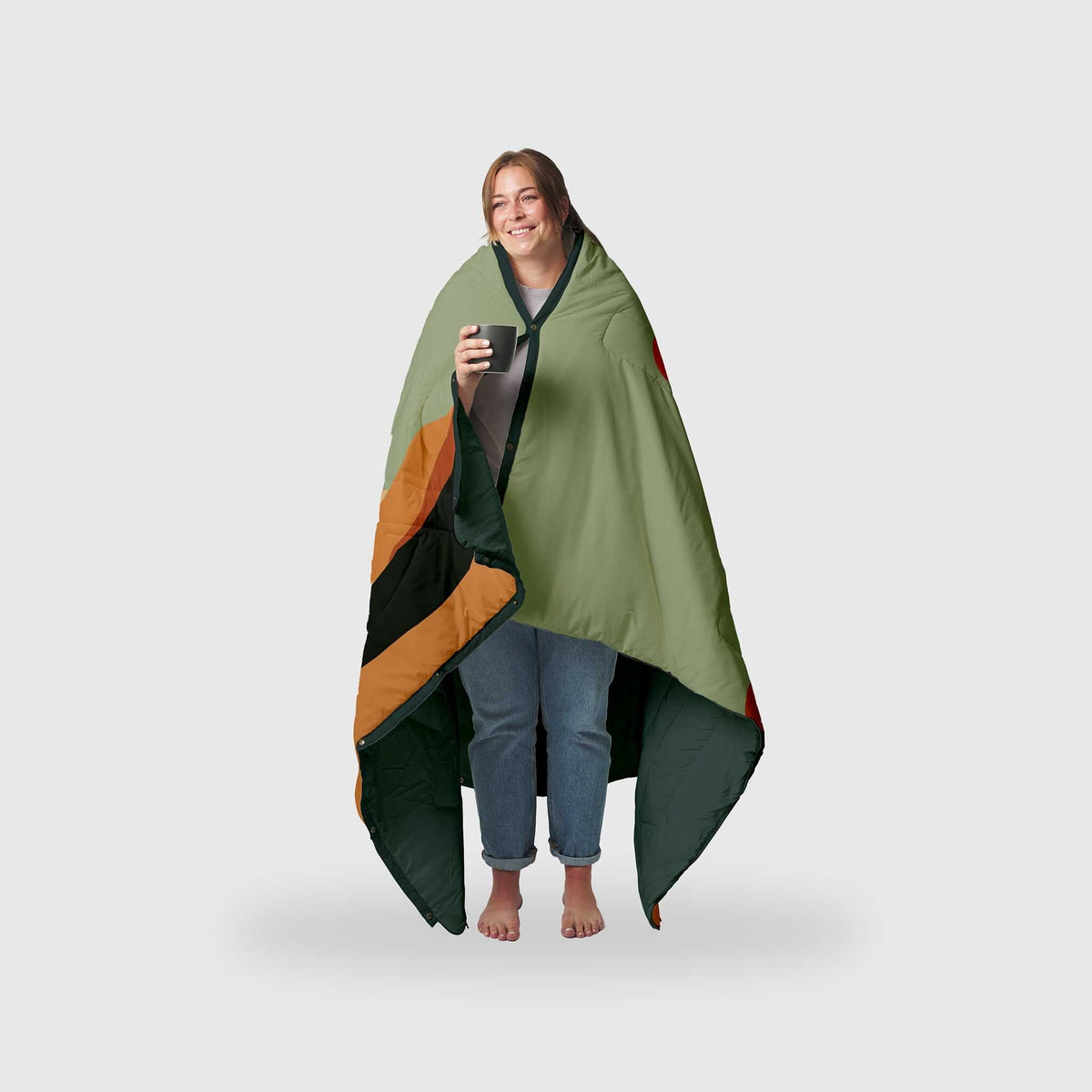 VOITED Recycled Ripstop Outdoor Camping Blanket - Jasper / Tree Green Blankets VOITED