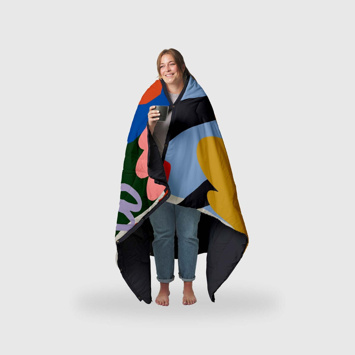 VOITED Recycled Ripstop Outdoor Camping Blanket - Out The Window/Graphite Blankets VOITED