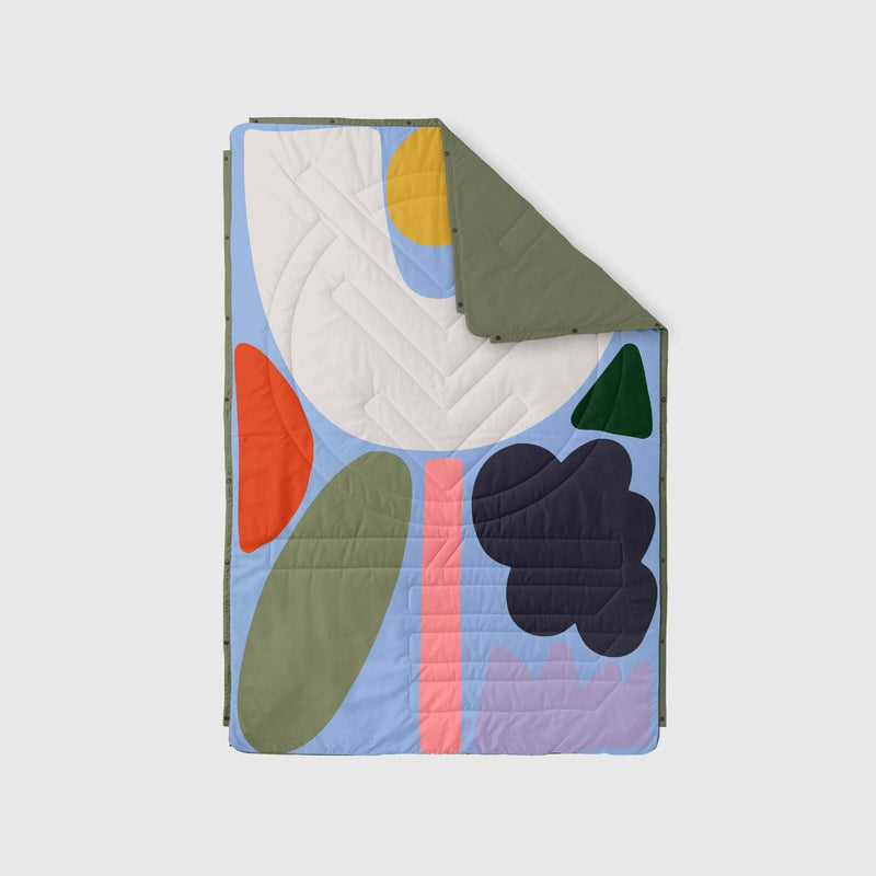 VOITED Recycled Ripstop Outdoor Camping Blanket - Playtime/Olive Blankets VOITED