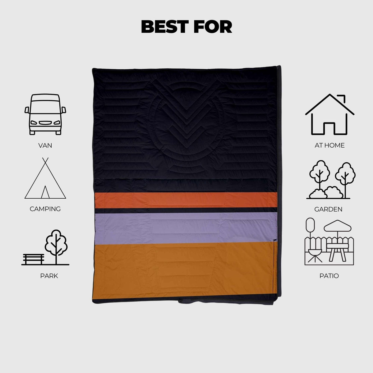 VOITED Slumber Zip Sack Blanket - Blocks Blankets VOITED EU