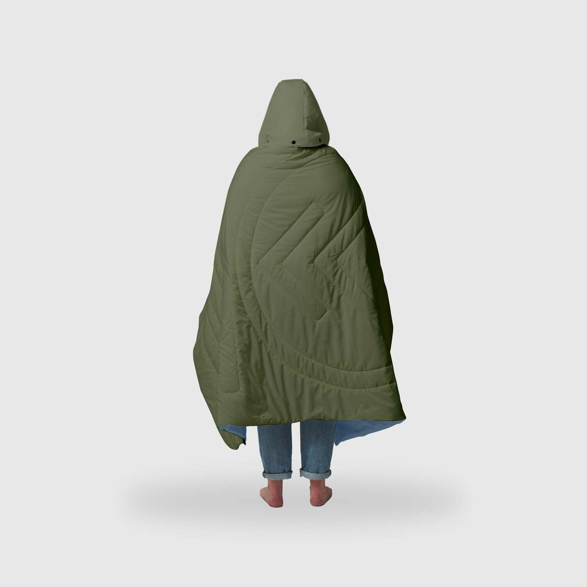 VOITED Recycled Ripstop Travel Blanket - Olive/Mountain Spring Blankets VOITED