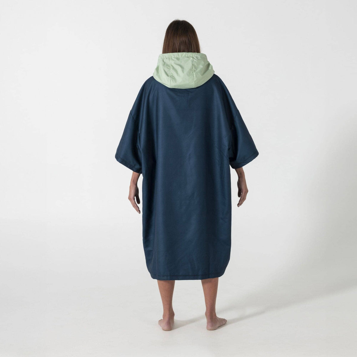 VOITED Micro Fleece Poncho - Ocean Navy/Cameo Green Changewear VOITED