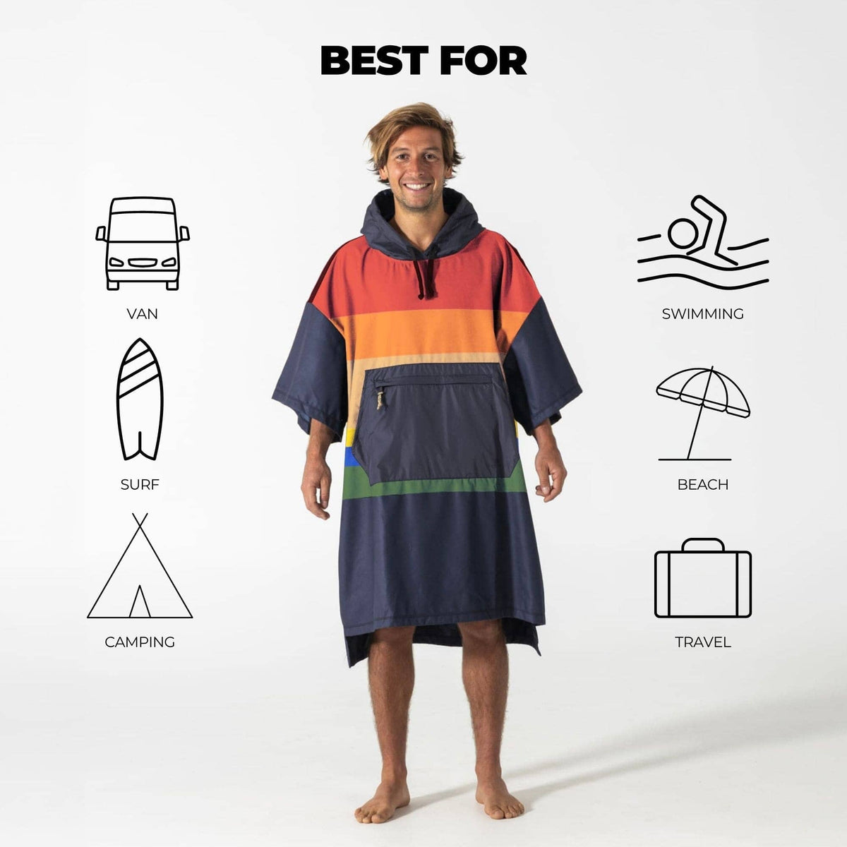 VOITED Micro Fleece Poncho - Origin Changewear VOITED