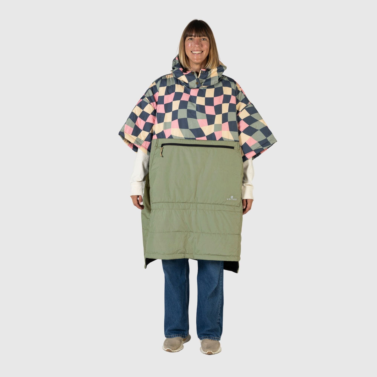 VOITED 3rd Edition Outdoor Poncho for Surfing, Camping, Vanlife & Wild Swimming - Wavecheck Changewear VOITED
