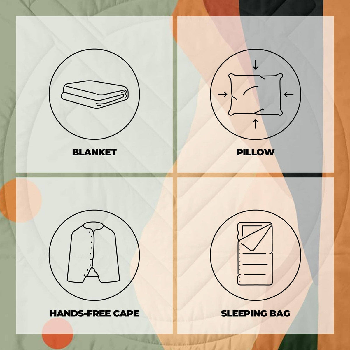 VOITED Queen CloudTouch® Indoor/Outdoor Camping Blanket - Jasper Blankets VOITED