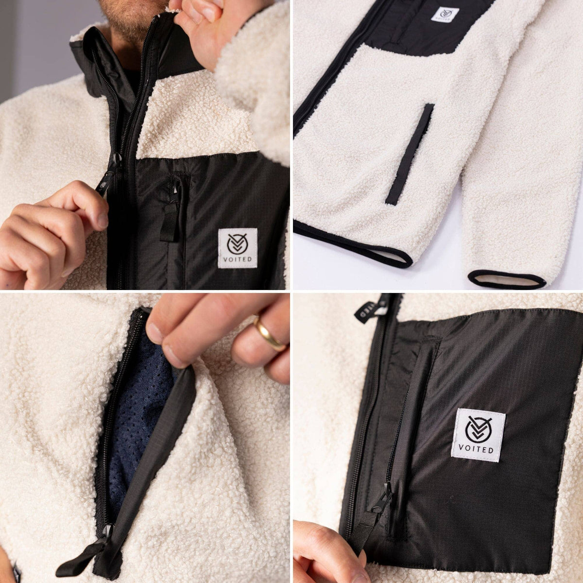 VOITED Sherpa Fleece Full Zip Apparel VOITED
