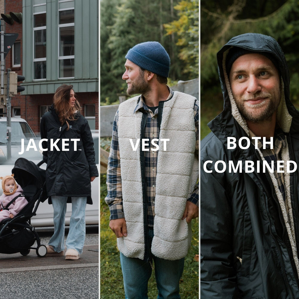 VOITED 3-in-1 Wearever Jacket Jacket VOITED