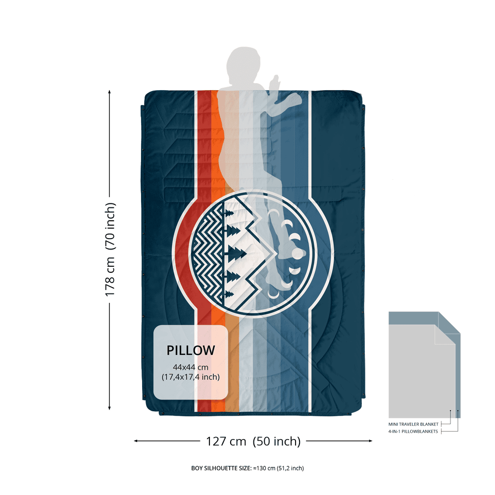 VOITED Mini Traveler Cream Indoor / Outdoor Camping Blanket - Trailbound Blankets VOITED