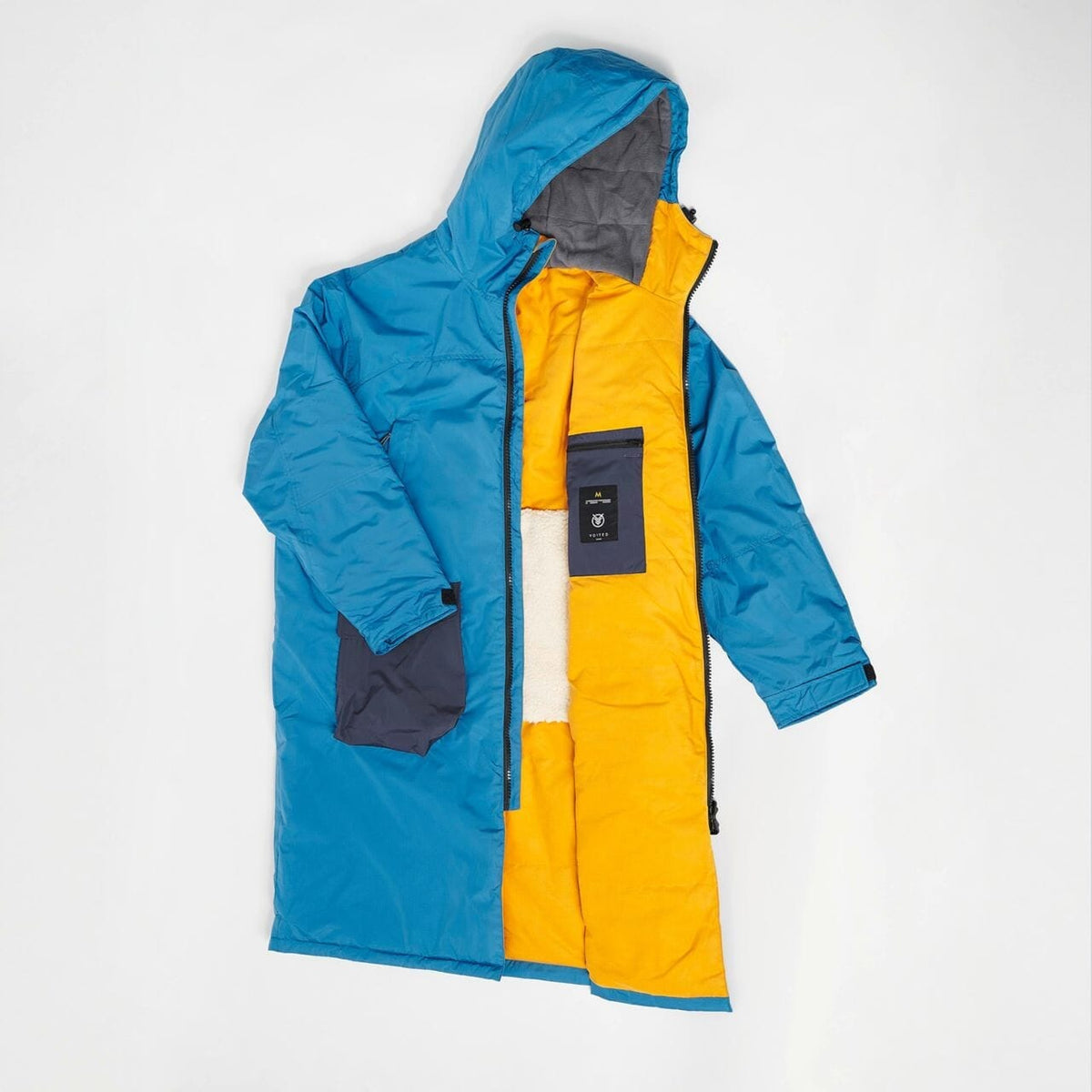 VOITED 2nd Edition Outdoor Changing Robe & Drycoat for Surfing, Camping, Vanlife & Wild Swimming - Blue Steel Changewear VOITED
