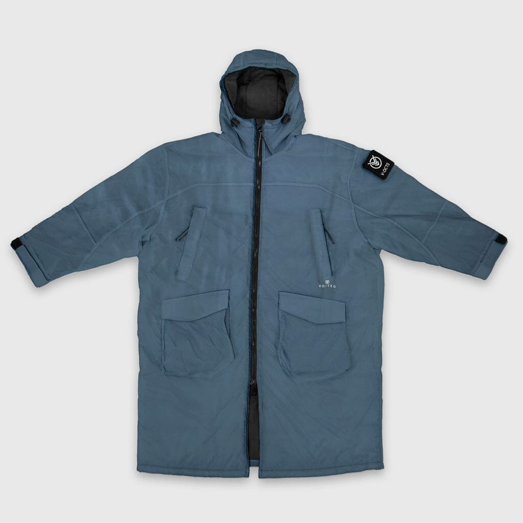VOITED Original Outdoor Change Robe & Drycoat for Surfing, Camping, Vanlife & Wild Swimming - Marsh Grey Changewear VOITED XS