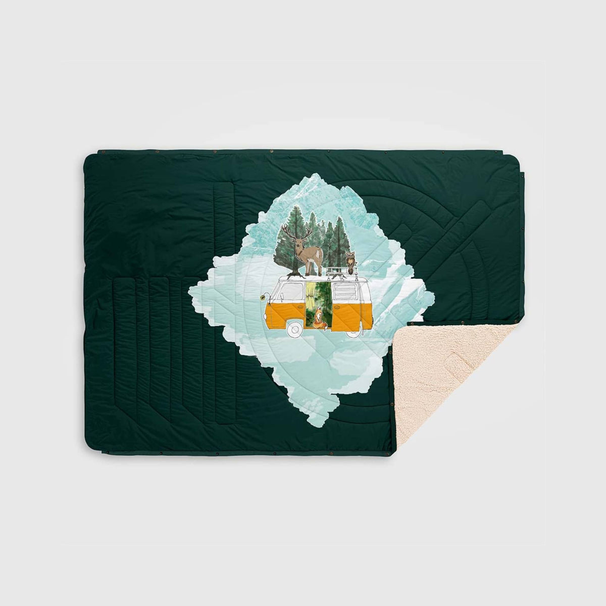 VOITED CloudTouch® Indoor/Outdoor Camping Blanket - Vanilla Icedream Blankets VOITED
