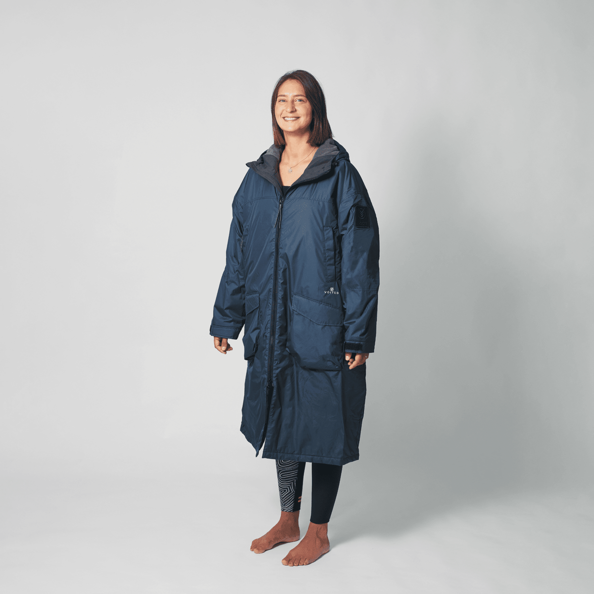 VOITED 2nd Edition Outdoor Change Robe & Drycoat for Surfing, Camping, Vanlife & Wild Swimming - Ocean Navy Changewear VOITED