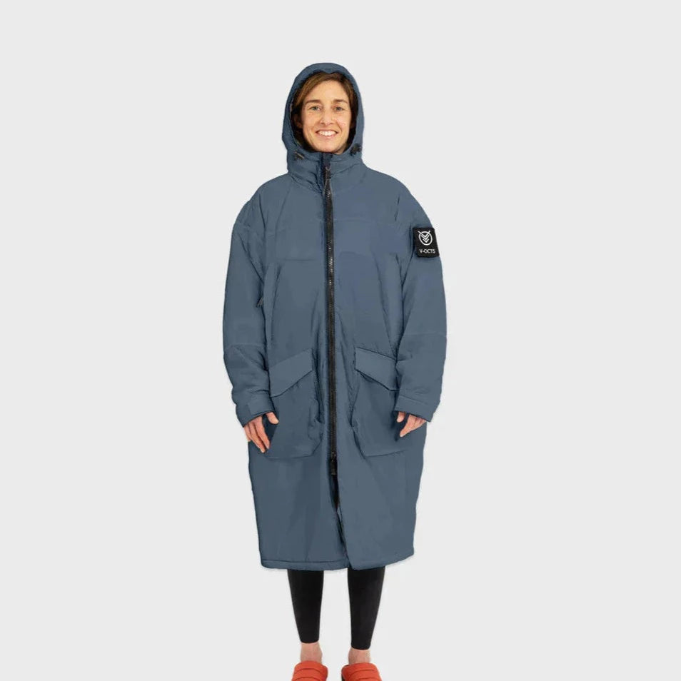 VOITED Original Outdoor Change Robe & Drycoat for Surfing, Camping, Vanlife & Wild Swimming - Marsh Grey Changewear VOITED