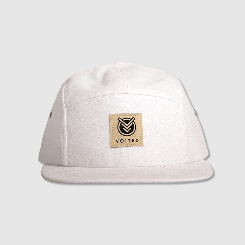 VOITED Camper 5 Panel Cap - White Caps VOITED
