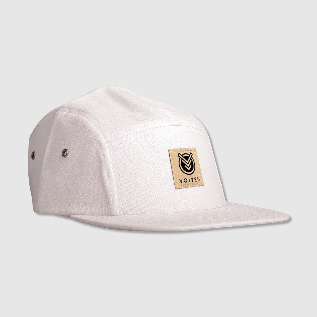 VOITED Camper 5 Panel Cap - White Caps VOITED