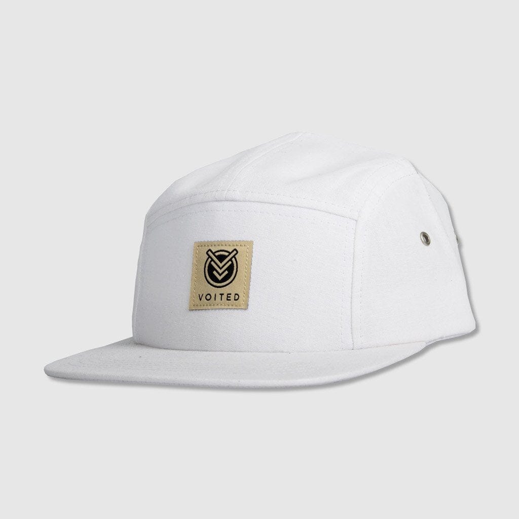 VOITED Camper 5 Panel Cap - White Caps VOITED