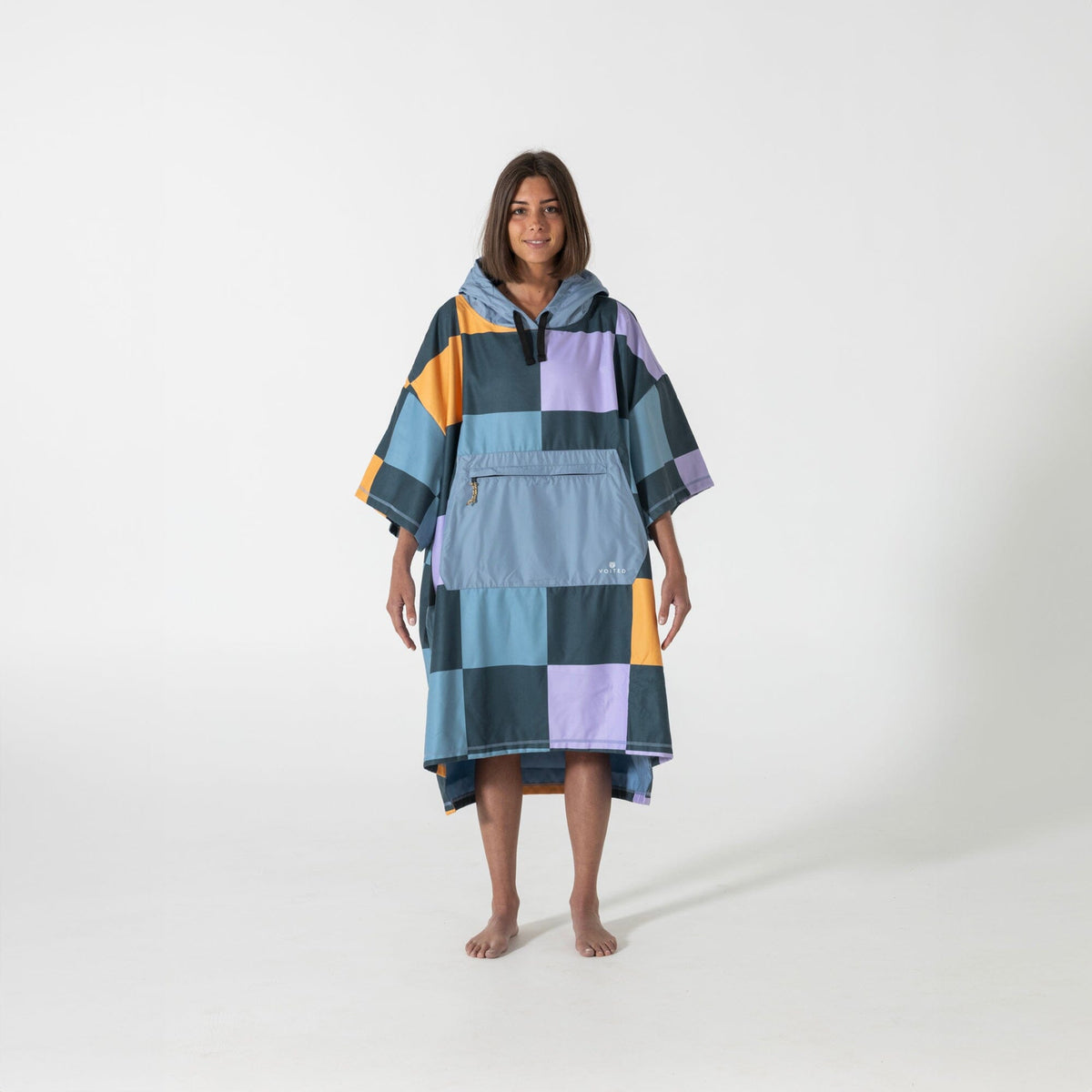 VOITED Micro Fleece Poncho -Cheeckers Changewear VOITED 