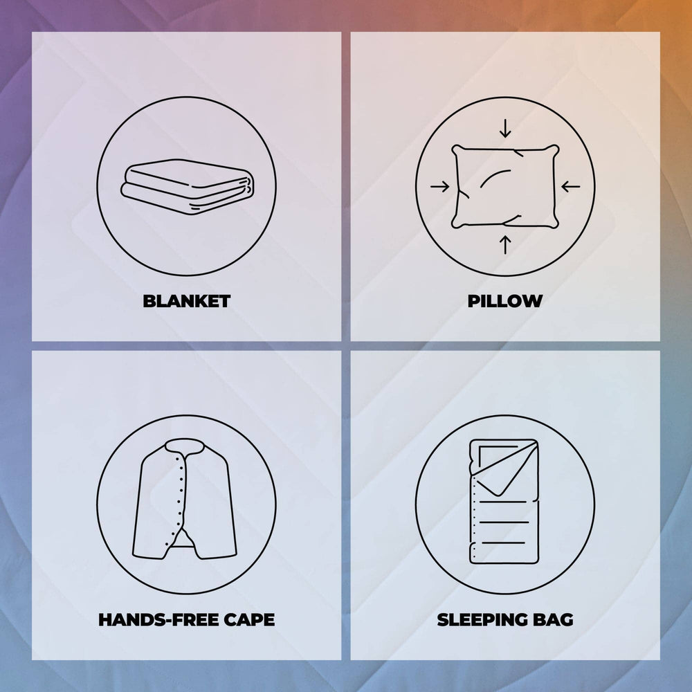 VOITED CloudTouch® Indoor/Outdoor Camping Blanket - Fuzzy Sunset