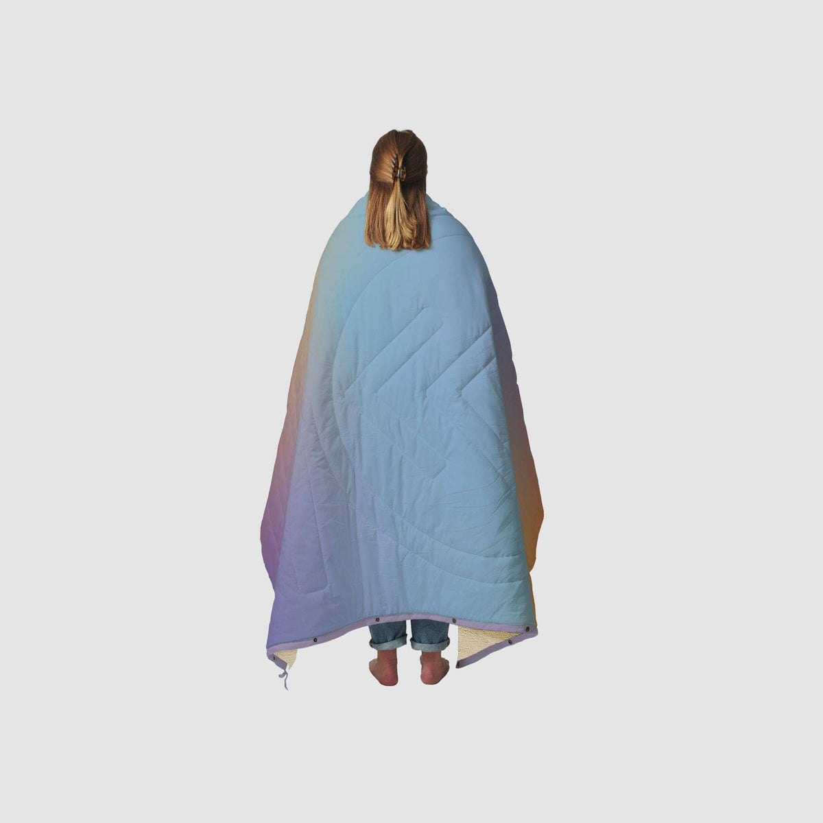 VOITED CloudTouch® Indoor/Outdoor Camping Blanket - Fuzzy Sunset Blankets VOITED 