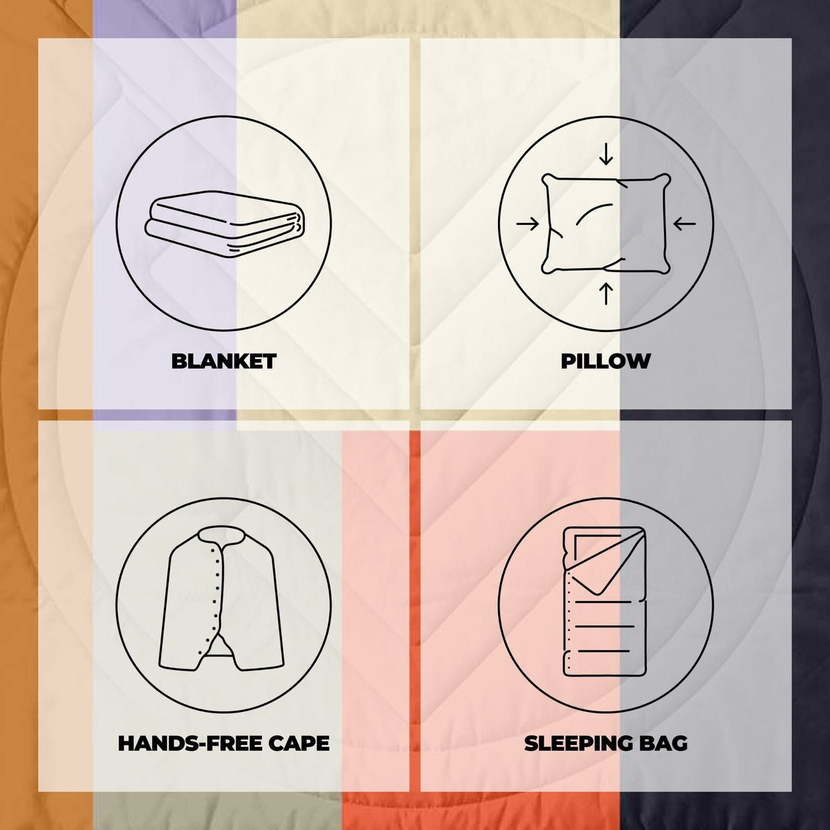 VOITED CloudTouch® Indoor/Outdoor Camping Blanket - Patch Blankets VOITED 